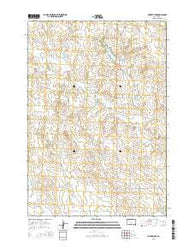 Durkee Lake South Dakota Current topographic map, 1:24000 scale, 7.5 X 7.5 Minute, Year 2015