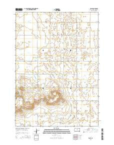 Eagle South Dakota Current topographic map, 1:24000 scale, 7.5 X 7.5 Minute, Year 2015