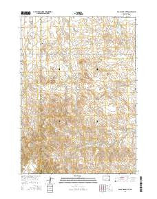 Eagle Mans Butte South Dakota Current topographic map, 1:24000 scale, 7.5 X 7.5 Minute, Year 2015