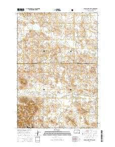 Eagles Nest Butte South Dakota Current topographic map, 1:24000 scale, 7.5 X 7.5 Minute, Year 2015