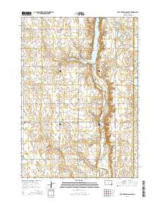 East Vermillion Lake South Dakota Current topographic map, 1:24000 scale, 7.5 X 7.5 Minute, Year 2015