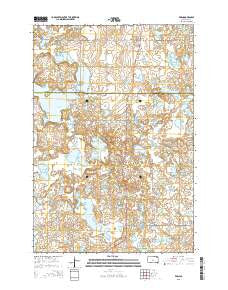 Eden South Dakota Current topographic map, 1:24000 scale, 7.5 X 7.5 Minute, Year 2015