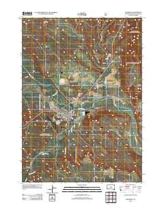 Edgemont South Dakota Historical topographic map, 1:24000 scale, 7.5 X 7.5 Minute, Year 2012