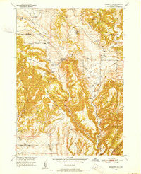 Edgemont NE South Dakota Historical topographic map, 1:24000 scale, 7.5 X 7.5 Minute, Year 1950