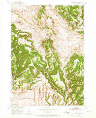 Edgemont NE South Dakota Historical topographic map, 1:24000 scale, 7.5 X 7.5 Minute, Year 1950