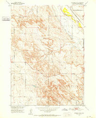 Edgemont SW South Dakota Historical topographic map, 1:24000 scale, 7.5 X 7.5 Minute, Year 1950