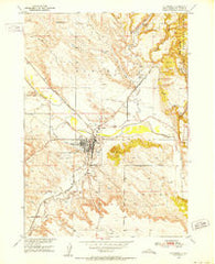 Edgemont South Dakota Historical topographic map, 1:24000 scale, 7.5 X 7.5 Minute, Year 1950