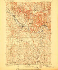 Edgemont South Dakota Historical topographic map, 1:125000 scale, 30 X 30 Minute, Year 1902