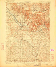 Edgemont South Dakota Historical topographic map, 1:125000 scale, 30 X 30 Minute, Year 1902