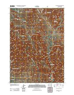 Edgemont NE South Dakota Historical topographic map, 1:24000 scale, 7.5 X 7.5 Minute, Year 2012