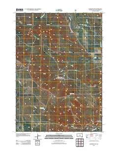 Edgemont SW South Dakota Historical topographic map, 1:24000 scale, 7.5 X 7.5 Minute, Year 2012