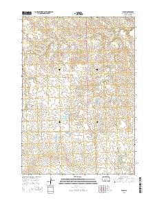 Elbon South Dakota Current topographic map, 1:24000 scale, 7.5 X 7.5 Minute, Year 2015