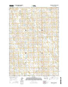 Elevenmile Corner South Dakota Current topographic map, 1:24000 scale, 7.5 X 7.5 Minute, Year 2015