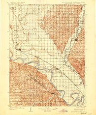 Elk Point South Dakota Historical topographic map, 1:125000 scale, 30 X 30 Minute, Year 1907