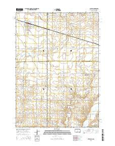 Elkton South Dakota Current topographic map, 1:24000 scale, 7.5 X 7.5 Minute, Year 2015