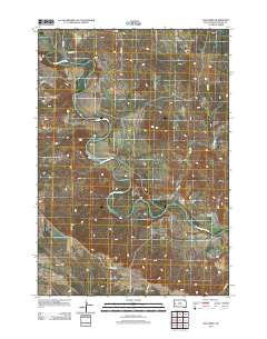 Elm Creek South Dakota Historical topographic map, 1:24000 scale, 7.5 X 7.5 Minute, Year 2012