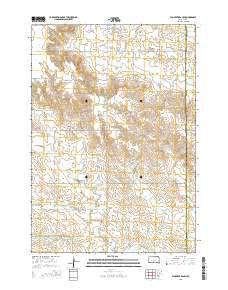 Elm Creek Ranch South Dakota Current topographic map, 1:24000 scale, 7.5 X 7.5 Minute, Year 2015