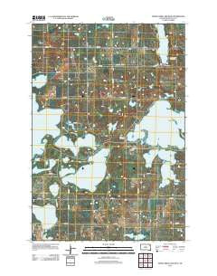 Enemy Swim Lake West South Dakota Historical topographic map, 1:24000 scale, 7.5 X 7.5 Minute, Year 2012