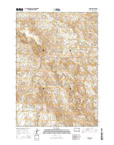 Enning South Dakota Current topographic map, 1:24000 scale, 7.5 X 7.5 Minute, Year 2015