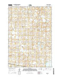 Erwin South Dakota Current topographic map, 1:24000 scale, 7.5 X 7.5 Minute, Year 2015