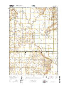Estelline South Dakota Current topographic map, 1:24000 scale, 7.5 X 7.5 Minute, Year 2015
