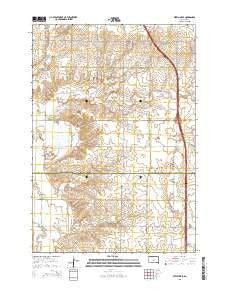 Estelline SE South Dakota Current topographic map, 1:24000 scale, 7.5 X 7.5 Minute, Year 2015