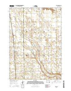 Ethan South Dakota Current topographic map, 1:24000 scale, 7.5 X 7.5 Minute, Year 2015