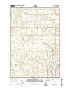 Eureka West South Dakota Current topographic map, 1:24000 scale, 7.5 X 7.5 Minute, Year 2015