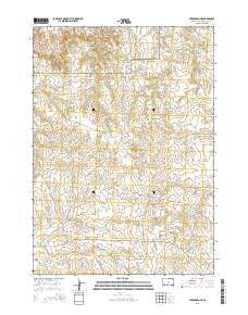 Evergreen NE South Dakota Current topographic map, 1:24000 scale, 7.5 X 7.5 Minute, Year 2015