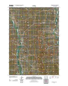 Evergreen SW South Dakota Historical topographic map, 1:24000 scale, 7.5 X 7.5 Minute, Year 2012