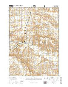 Fairburn South Dakota Current topographic map, 1:24000 scale, 7.5 X 7.5 Minute, Year 2015