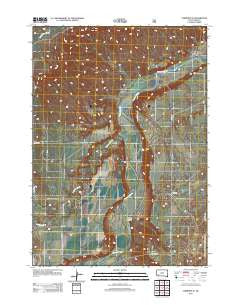 Fairburn SE South Dakota Historical topographic map, 1:24000 scale, 7.5 X 7.5 Minute, Year 2012