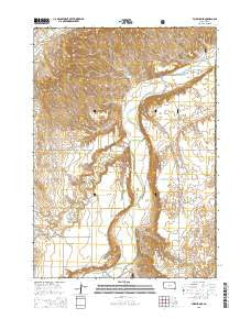 Fairburn SE South Dakota Current topographic map, 1:24000 scale, 7.5 X 7.5 Minute, Year 2015