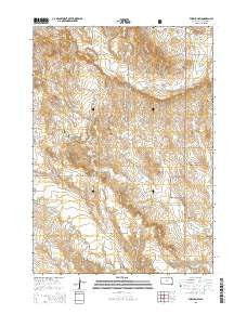 Fairburn SW South Dakota Current topographic map, 1:24000 scale, 7.5 X 7.5 Minute, Year 2015