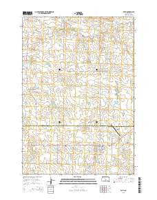 Faith South Dakota Current topographic map, 1:24000 scale, 7.5 X 7.5 Minute, Year 2015