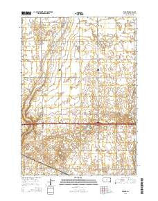 Farmer South Dakota Current topographic map, 1:24000 scale, 7.5 X 7.5 Minute, Year 2015