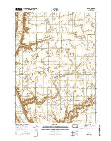 Farwell South Dakota Current topographic map, 1:24000 scale, 7.5 X 7.5 Minute, Year 2015
