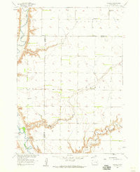 Farwell South Dakota Historical topographic map, 1:24000 scale, 7.5 X 7.5 Minute, Year 1957