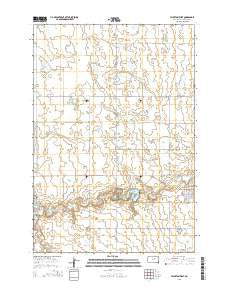 Faulkton West South Dakota Current topographic map, 1:24000 scale, 7.5 X 7.5 Minute, Year 2015