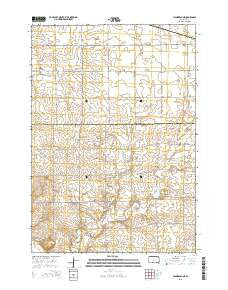 Flandreau NE South Dakota Current topographic map, 1:24000 scale, 7.5 X 7.5 Minute, Year 2015