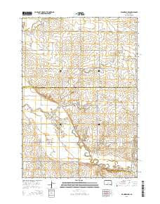 Flandreau NW South Dakota Current topographic map, 1:24000 scale, 7.5 X 7.5 Minute, Year 2015