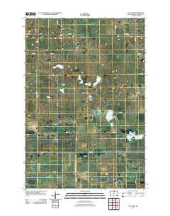 Flat Lake South Dakota Historical topographic map, 1:24000 scale, 7.5 X 7.5 Minute, Year 2012