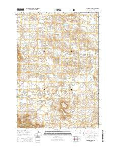 Flat Top Butte South Dakota Current topographic map, 1:24000 scale, 7.5 X 7.5 Minute, Year 2015