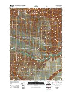 Folsom South Dakota Historical topographic map, 1:24000 scale, 7.5 X 7.5 Minute, Year 2012