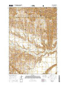 Folsom South Dakota Current topographic map, 1:24000 scale, 7.5 X 7.5 Minute, Year 2015