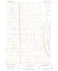 Forestburg NW South Dakota Historical topographic map, 1:24000 scale, 7.5 X 7.5 Minute, Year 1958