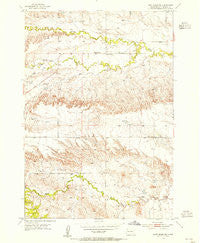 Fort Meade NE South Dakota Historical topographic map, 1:24000 scale, 7.5 X 7.5 Minute, Year 1953
