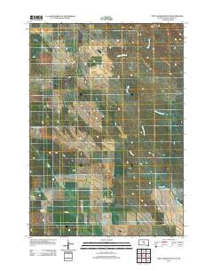 Fort George Butte SE South Dakota Historical topographic map, 1:24000 scale, 7.5 X 7.5 Minute, Year 2012