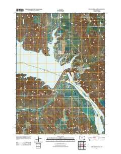 Fort Randall Dam South Dakota Historical topographic map, 1:24000 scale, 7.5 X 7.5 Minute, Year 2012