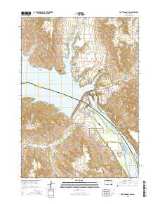 Fort Randall Dam South Dakota Current topographic map, 1:24000 scale, 7.5 X 7.5 Minute, Year 2015